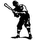  [ Line Drawing of a Honus Wagner-Type Batter ] 
